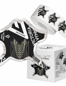 Victoria Vynn Nail Forms Formy Do Przedłużania Paznokci Czarne 400 Szt.