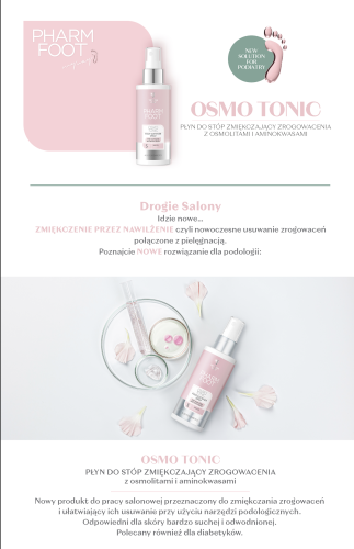 Informacja o składzie i działaniu sprayu OSMO TONIC Pharm Foot