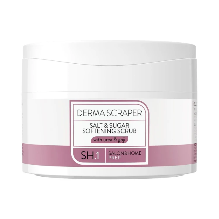 Słoik peelingu DERMA SCRAPER Pharm Foot 200 g z boku