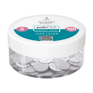 Pharm Foot PODO FILE TAPE LAYER 100, S Wymienne nakładki ścierne na PODO DISC 50 szt. w słoiczku 