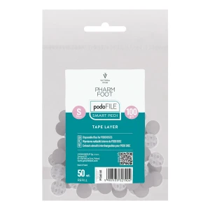 Pharm Foot PODO FILE REFILL TAPE LAYER 100, S Wymienne nakładki ścierne na PODO DISC 50 szt. w woreczku