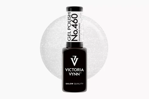 Victoria Vynn GEL POLISH 460 Diamond Ring mlecznobiały lakier hybrydowy z drobinką 8ml