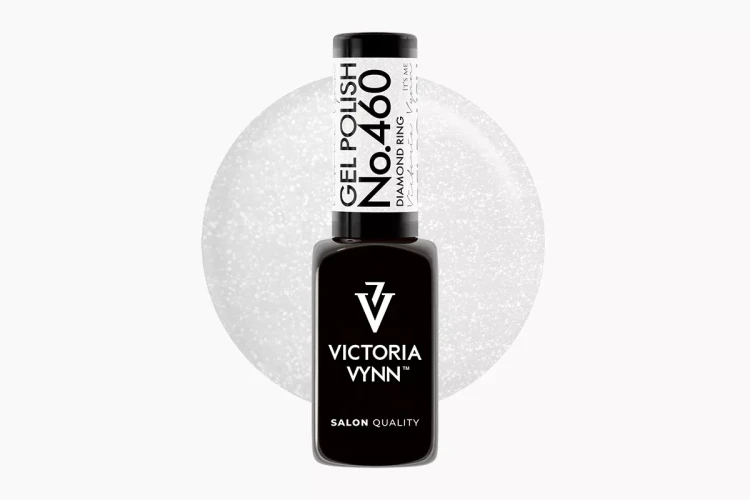 Victoria Vynn GEL POLISH 460 Diamond Ring mlecznobiały lakier hybrydowy z drobinką 8ml