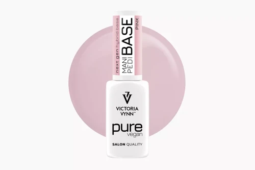 Victoria Vynn Pure Vegan Mani Pedi Base Pink różowa baza hybrydowa 8ml