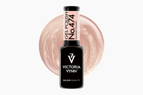 Victoria Vynn GEL POLISH 474 Pearlfectionist brzoskwiniowy perłowy lakier hybrydowy 8ml