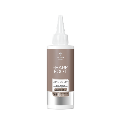 Pharm Foot Mineral Dry 100 g - zasypka mineralna do stóp z nadmierną potliwością, butelka z aplikatorem