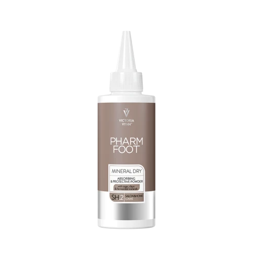 Pharm Foot Mineral Dry 100 g - zasypka mineralna do stóp z nadmierną potliwością, butelka z aplikatorem
