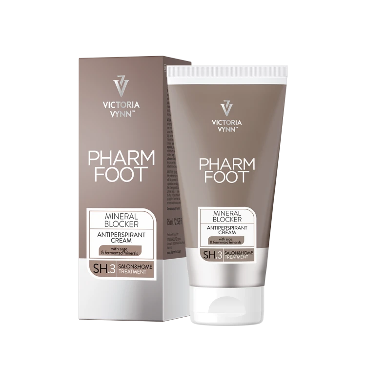 Pharm Foot Mineral Blocker 75 ml - tuba i opakowanie kremu z szałwią i fermentowanymi minerałami