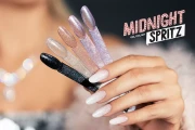 Pięć tipsów z odcieniami wchodzącymi w skład zestawu Midnight Spritz