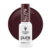 Lakier hybrydowy Victoria Vynn Pure Vegan Creamy Hybrid No.279 Berry Dark 8ml - butelka na kole koloru, burgund