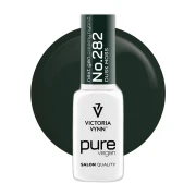 Lakier hybrydowy Victoria Vynn Pure Vegan Creamy Hybrid No.282 Dusk Moss 8ml - butelka na kole koloru, butelkowa zieleń