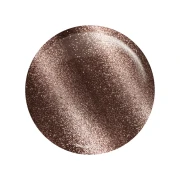 Kropla koloru lakieru hybrydowego Victoria Vynn No.283 Brown Spell, jasny brąz z efektem cat eye
