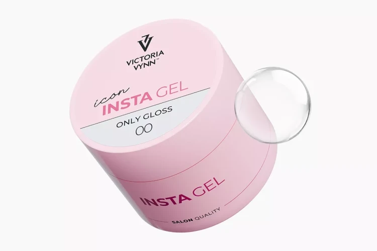 Słoiczek Victoria Vynn INSTA GEL 00 Only Gloss 40 ml z kroplą przezroczystego żelu