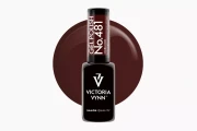 Victoria Vynn Gel Polish 481 Oxblood 8 ml, butelka lakieru hybrydowego na tle ciemnoczerwonego wybarwienia