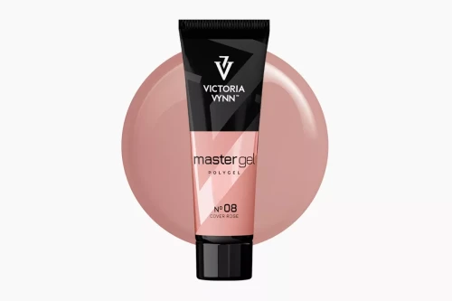 Akrylożel Victoria Vynn Master Gel Cover Rose No. 08, tubka 60 g na tle próbki koloru