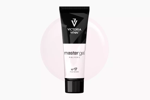 Akrylożel Victoria Vynn Master Gel Milk Shake No. 17, tubka 60 g na tle próbki koloru