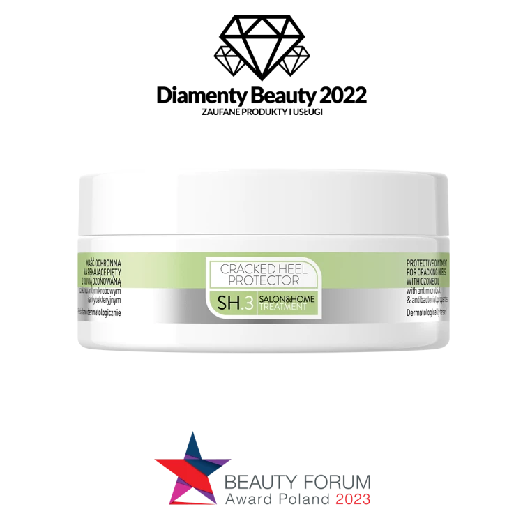 CRACKED HEEL PROTECTOR Pharm Foot 75 ml, wyróżnienia Diamenty Beauty 2022 i Beauty Forum Award Poland 2023