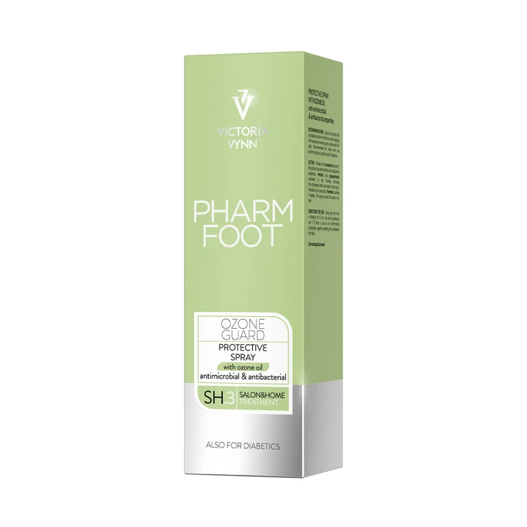 Kartonowe opakowanie sprayu ochronnego Pharm Foot OZONE GUARD 150 ml