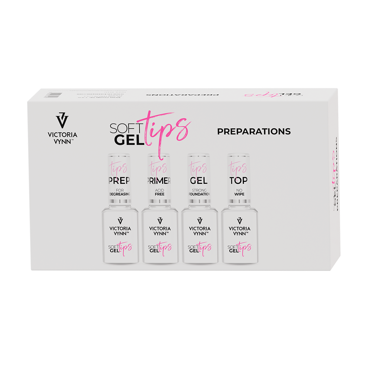 Victoria Vynn SOFT GEL TIPS Preparations Zestaw preparatów